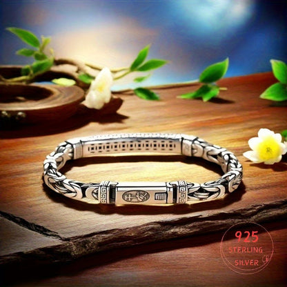 Bracelet pour femme en argent sterling S925, style moderne et raffiné – Bracelet chaîne minimaliste et élégant, hypoallergénique, idéal pour le quotidien, les fêtes, la Saint-Valentin et comme cadeau d'anniversaire