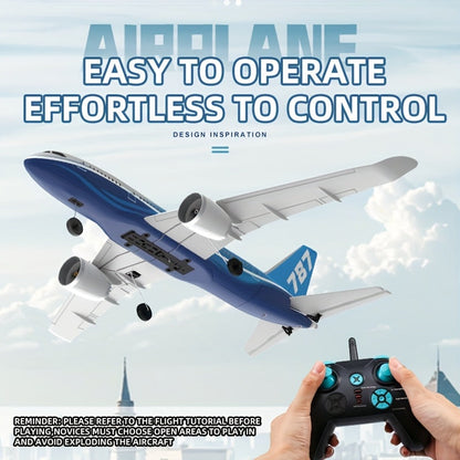 Avion radiocommandé modèle Airliner 787 BM30 BM29, planeur télécommandé 3 canaux 2,4 GHz avec gyroscope, mousse EPP, portée de 200 m, 6 à 10 min de vol, tonneaux et acrobaties – Avion RC idéal pour débutants, cadeau pour enfants et adultes