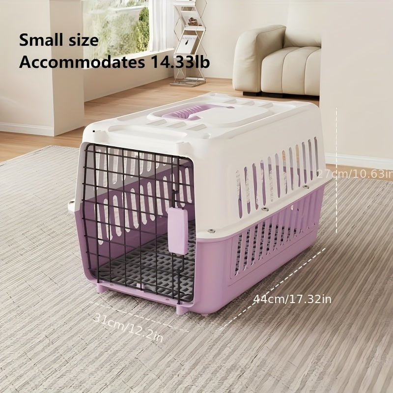 Caisse de transport pour animaux certifiée pour l'aviation – Approuvée IATA et FAA, transporteur portable pour chiens et chats, conforme aux normes des cabines aériennes, respirant, robuste, facile à assembler, caisse de voyage pour petits animaux.