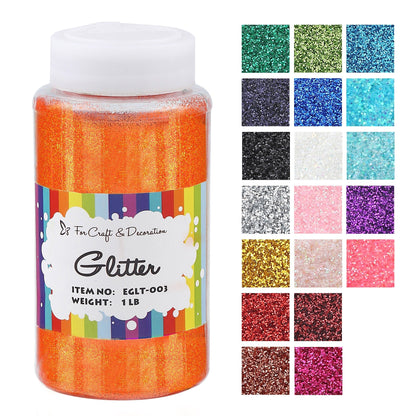 450 g de paillettes artisanales en 19 couleurs – Paillettes fines, extra fines et épaisses avec couvercle saupoudreur pour gobelets, résine, scrapbooking et loisirs créatifs, paillettes en vrac pour enfants et adultes