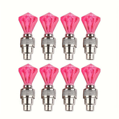Bouchons de valve de pneu LED avec effet lumineux respirant et cheval au galop, 4/8/16 pièces, capuchons de valve de roue lumineux pour voiture, moto, vélo – Lumière de roue « Wind Fire », protection UV et antidéflagrante – Vert, rouge, bleu, squelette