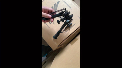 Bipied de tir réglable 6-9 pouces, 5 hauteurs, adaptateur à démontage rapide, pliable, rétractable, alliage d'aluminium léger, montage M-LOK, pieds en caoutchouc pour la chasse, le tir et les sports de plein air