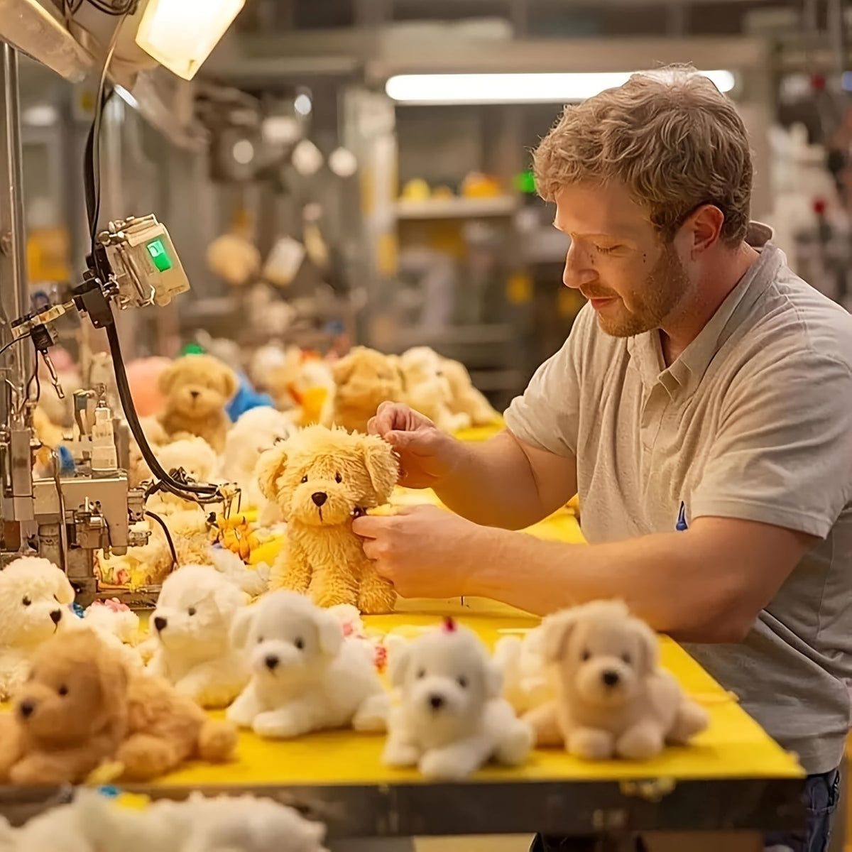Chiot Labrador blanc interactif en peluche, jouet robotique qui marche, aboie et remue la queue, animal de compagnie électronique réaliste, idée cadeau pour anniversaire, Noël, fêtes, garçons et filles de 3 ans et plus