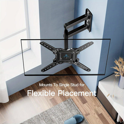 Support mural articulé pour téléviseur de 26 à 60 pouces jusqu'à 35 kg, pivotant, inclinable et extensible, support TV en acier inoxydable, VESA max 400x400 mm, compatible avec la plupart des téléviseurs à écran plat et incurvé