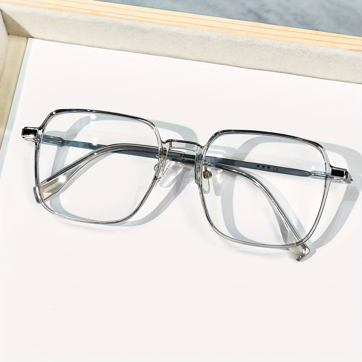 Lunettes de lecture surdimensionnées anti-lumière bleue pour hommes et femmes – Lunettes de repos pour écran à verres transparents, charnières à ressort en métal, dioptries de +1,0 à +4,0, 4 couleurs