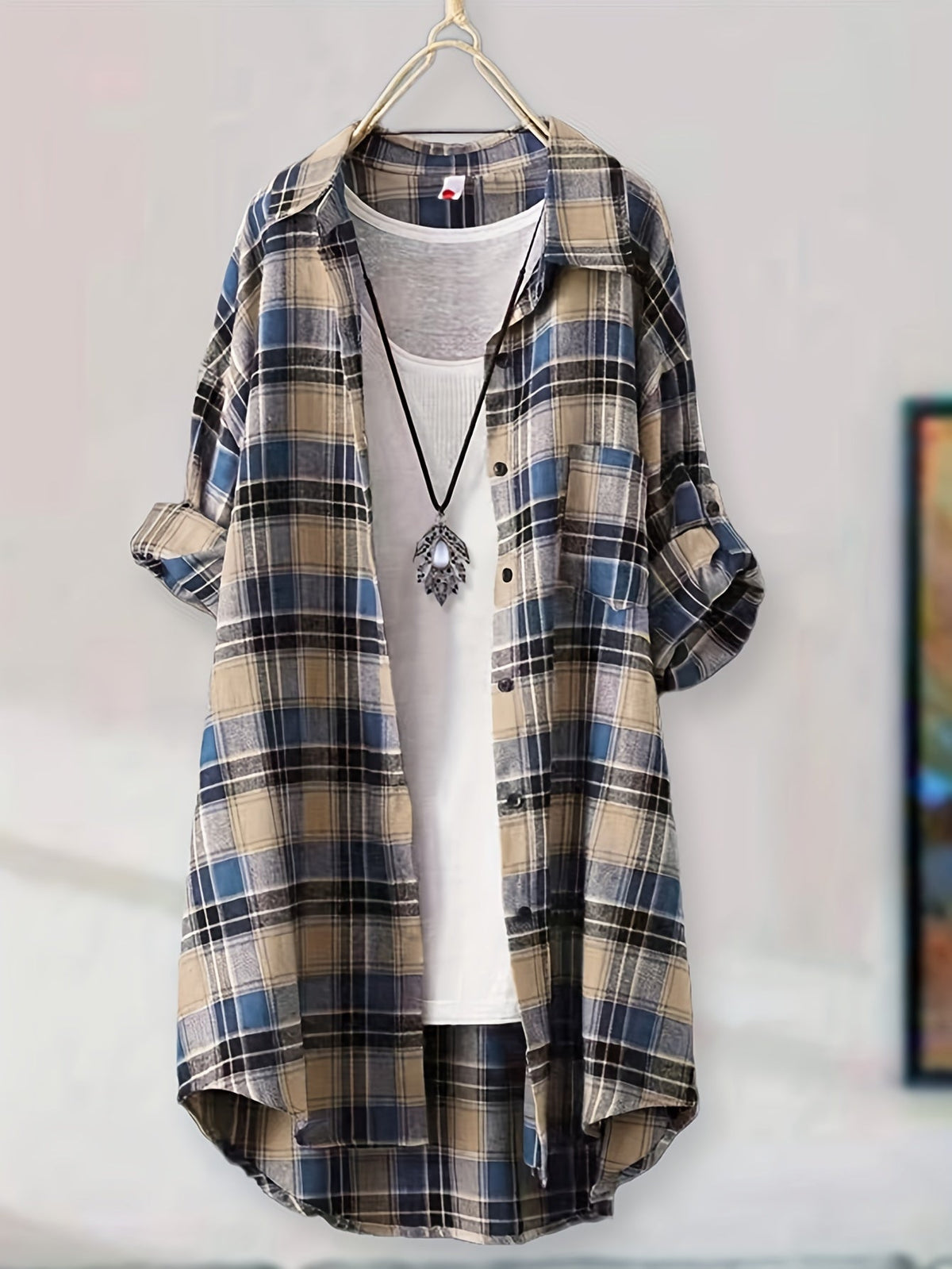 Chemise à carreaux décontractée pour homme et femme, mi-longue, coupe ample, chemise en flanelle boutonnée, S M L XL XXL, plusieurs coloris
