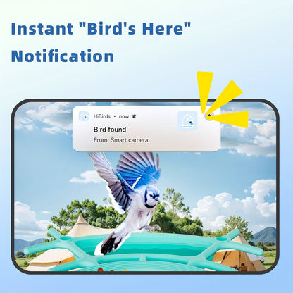 Mangeoire à oiseaux intelligente avec caméra solaire – 4MP 2K HD, identification des espèces d'oiseaux, détection de mouvement, protection contre les écureuils, étanchéité IP66, surveillance à distance via application, cadeau pour les amoureux des oiseaux