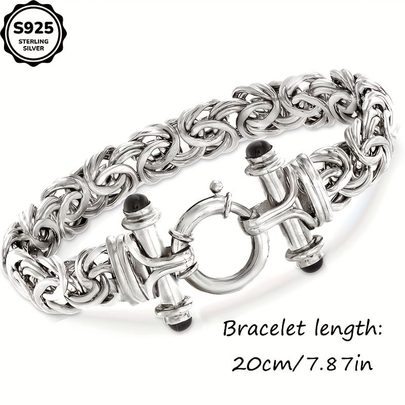 Bracelet classique pour femme en argent sterling 925 avec coffret cadeau - Élégant bijou de poignet argent et or pour anniversaire, Saint-Valentin, remise de diplôme, Noël et cadeaux pour occasions spéciales