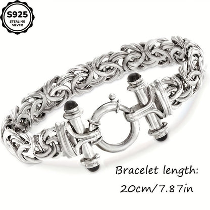 Bracelet classique pour femme en argent sterling 925 avec coffret cadeau - Élégant bijou de poignet argent et or pour anniversaire, Saint-Valentin, remise de diplôme, Noël et cadeaux pour occasions spéciales