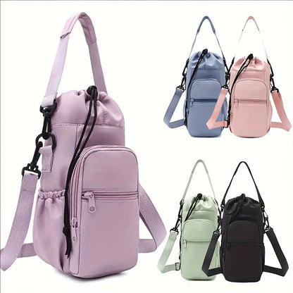 Sac à bandoulière croisé – Sac de jour monobretelle, sacoche pour téléphone légère et multifonction avec sangle réglable, tissu résistant, pour sports en plein air, randonnée, voyage, fitness, usage quotidien – Hommes et femmes