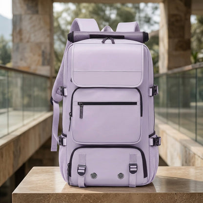 17 Inch Laptop Backpack Large Capacity – Airline Approved Travel Bag with Shoe Compartment, Multi-Pocket Business Work Backpack for Men, Durable Nylon, Hiking & Camping, Small & Large Sizes