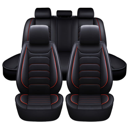 Housses de siège auto en similicuir, ensemble complet 5 places – Protection intégrale 360° imperméable, rembourrage en mousse souple, revêtement antidérapant, ajustement universel pour voitures, camions, berlines et SUV, 6 couleurs disponibles