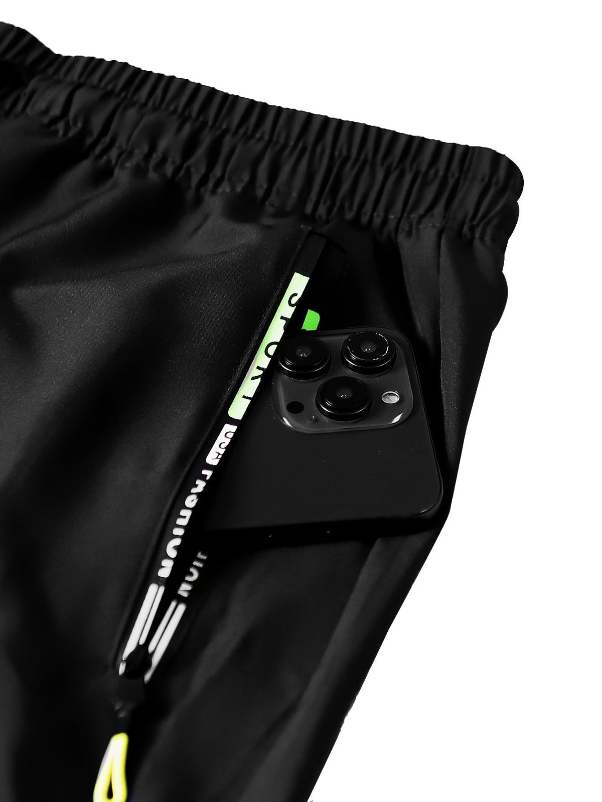 Pantalon cargo multipoches pour femme – Détails zippés vert néon, taille à cordon de serrage, pantalon outdoor pleine longueur pour le voyage, 4 coloris, tailles XS à XXL, streetwear décontracté printemps-automne