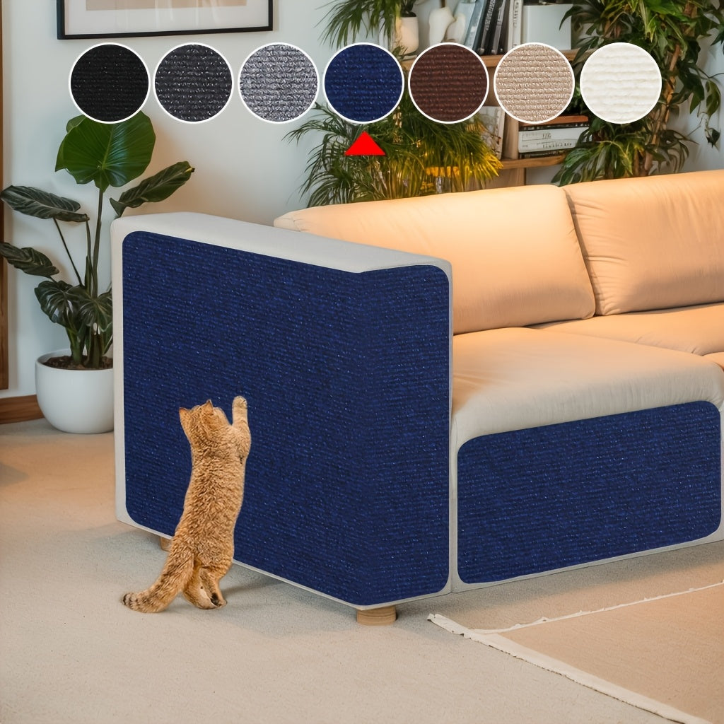 Griffoir mural autocollant pour chat - Protection de meubles amovible pour murs, canapés et chaises, panneau à griffer moderne en sisal, facile à installer, 6 couleurs (40 cm x 100 cm)