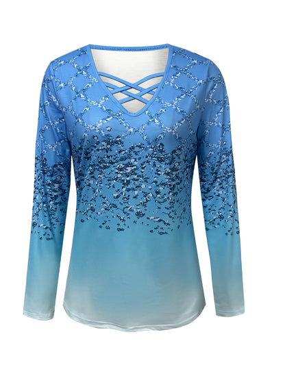 Chemisier à col en V et manches longues pour femme, haut décontracté et extensible pour le bureau, lavable en machine, chemise à superposer toutes saisons, bleu ciel, vert, pêche, S-XXL