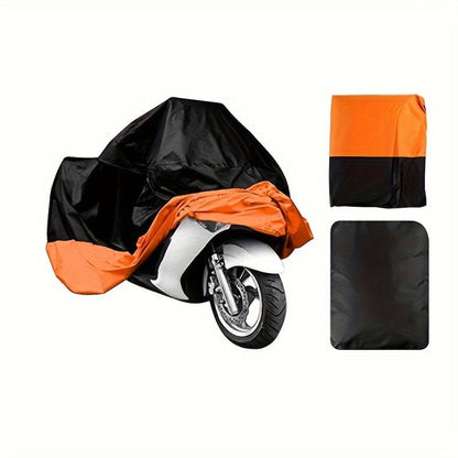 Housse de moto imperméable XXXL à ajustement universel - Protection résistante pour tous les temps pour Harley Road King, Electra Glide, Street Glide, Honda Goldwing, Yamaha Royal Star et motos de tourisme, 295x109x140 cm