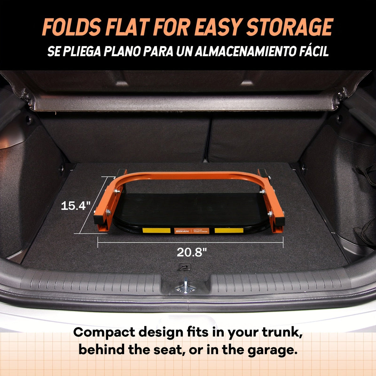 Marchepied de pneu pliable antidérapant pour camion, SUV et remorque – Hauteur réglable, capacité de charge de 300/500/650 lb, convient aux pneus jusqu'à 13,5 po de largeur, marchepied de pneu portable