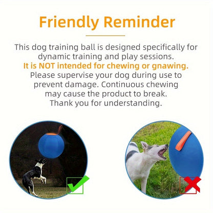Balle de jeu résistante à la mastication pour chiens – Jouet durable pour le rapport et le dressage, idéal pour Golden Retriever, Bouledogue, Shiba Inu, Corgi et Berger Australien, pour le jeu en autonomie et l'obéissance.