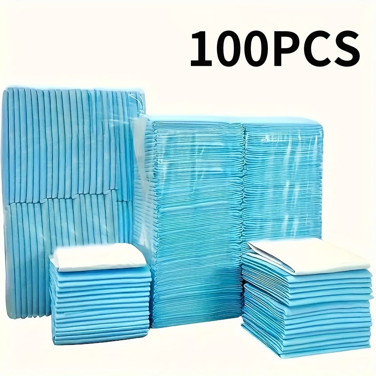 Alèses super absorbantes pour chien 60x60 cm pour le dressage des chiots et l'usage en intérieur – Alèses d'apprentissage anti-fuites et anti-odeurs, paquets économiques de 50 / 100 / 200 / 400 unités