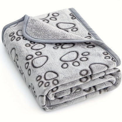 Couverture douce en flanelle pour chiens et chats, lavable en machine, plaid douillet en polyester pour petits, moyens, grands et très petits animaux, idéale pour canapé, lit ou cage