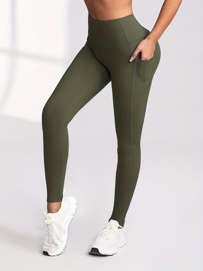 Women's High Waist Leggings with Pockets 6 Pack Buttery Soft Tummy Control Yoga Pants Multicolor S-XXL