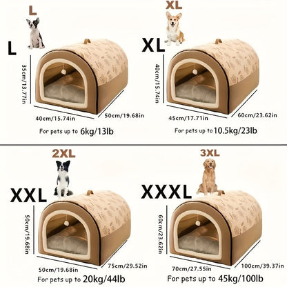 Panier pour chien lavable avec housse amovible et fond antidérapant – Soutien en mousse orthopédique, lit douillet toutes saisons pour chiens de petite, moyenne et grande taille jusqu'à 45 kg, motif cartoon, lavable en machine