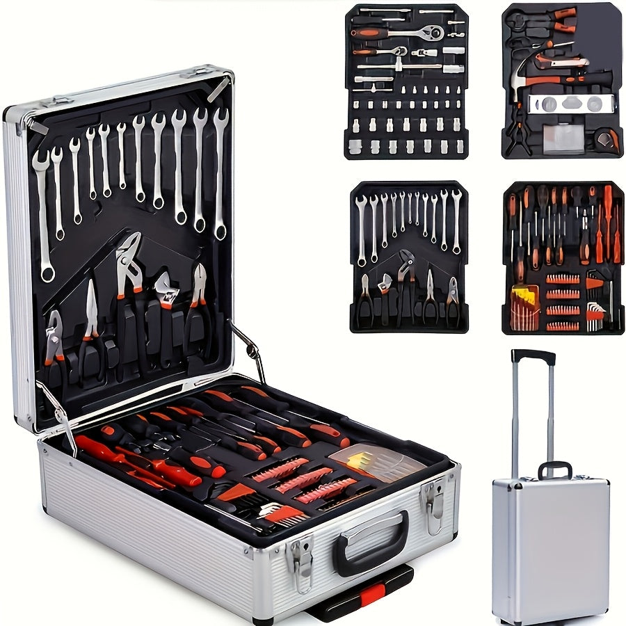 Ensemble d'outils professionnels de 52 pièces pour réparations à domicile et automobile – Kit de boîte à outils portable pour bricoleurs, mécaniciens et professionnels, idée cadeau parfaite