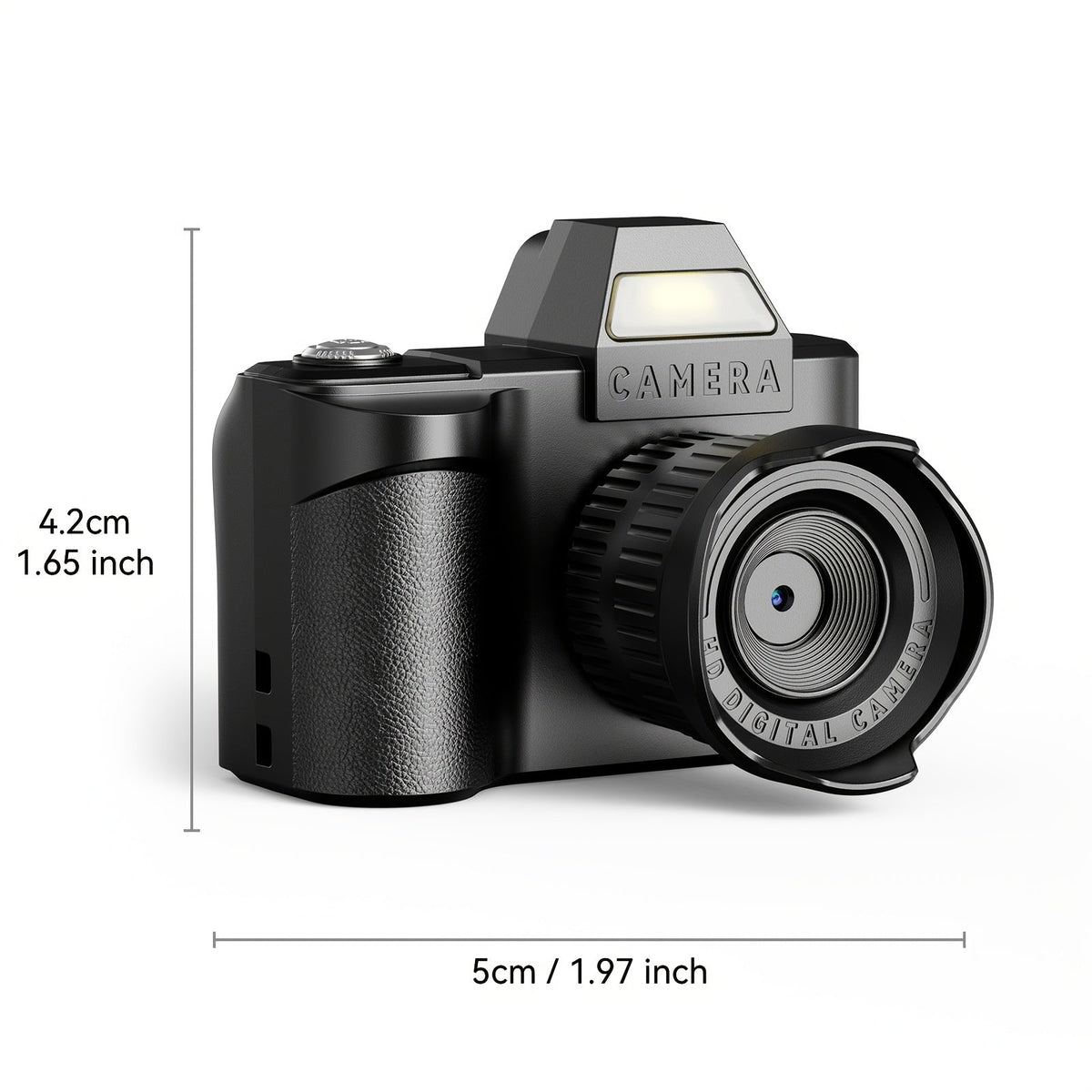 Mini caméra porte-clés 1080P HD 2MP avec carte mémoire 64 Go – Caméscope compact et portable de la taille d'un pouce, micro caméra de poche, cadeau idéal pour petite amie, petit ami, voyageurs et enfants