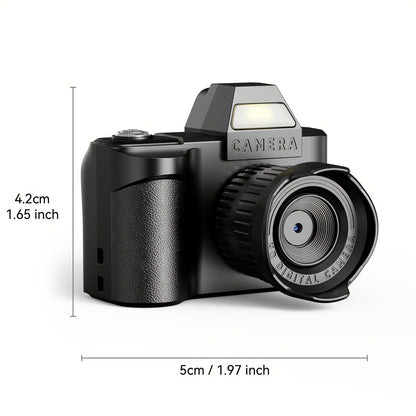 Mini caméra porte-clés 1080P HD 2MP avec carte mémoire 64 Go – Caméscope compact et portable de la taille d'un pouce, micro caméra de poche, cadeau idéal pour petite amie, petit ami, voyageurs et enfants