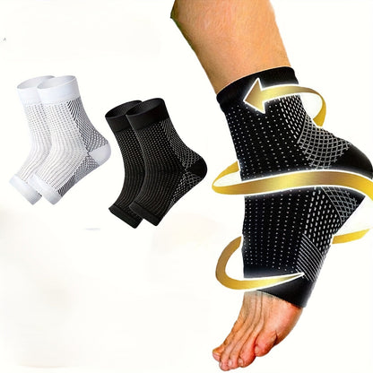 3 paires de chaussettes de compression à bout ouvert pour hommes et femmes, chevillères respirantes pour la course, la randonnée, le cyclisme et le quotidien, S-XL