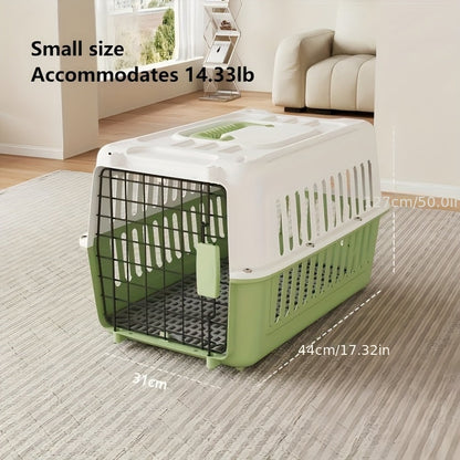 Caisse de transport pour animaux certifiée pour l'aviation – Approuvée IATA et FAA, transporteur portable pour chiens et chats, conforme aux normes des cabines aériennes, respirant, robuste, facile à assembler, caisse de voyage pour petits animaux.