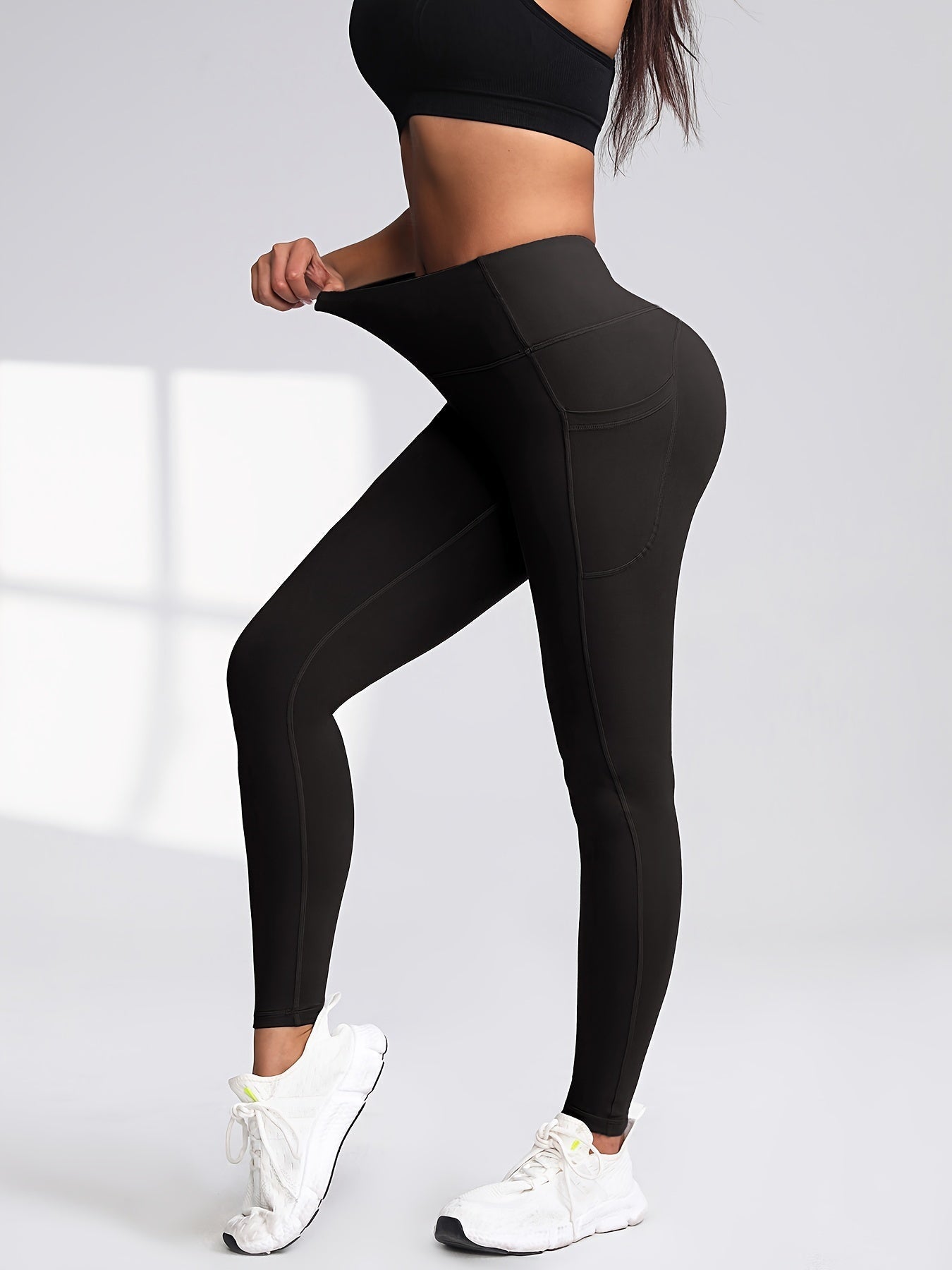 Women's High Waist Leggings with Pockets 6 Pack Buttery Soft Tummy Control Yoga Pants Multicolor S-XXL