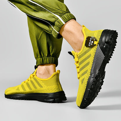 Baskets respirantes en maille pour hommes – Chaussures de sport légères et antidérapantes, coupe basse, pour la course, le jogging, la salle de sport, les activités en extérieur et le quotidien, tailles US 6.5–13.5