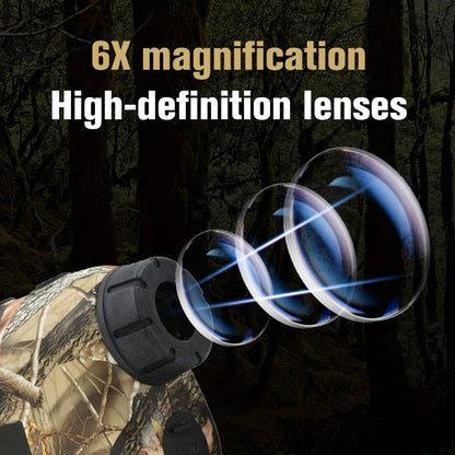 Télémètre laser 1200 yards – Grossissement 6X, rechargeable, compensation de pente, verrouillage de drapeau, mesure de vitesse et d'altitude, design camouflage pour golf et chasse