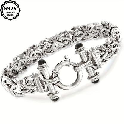 Bracelet classique pour femme en argent sterling 925 avec coffret cadeau - Élégant bijou de poignet argent et or pour anniversaire, Saint-Valentin, remise de diplôme, Noël et cadeaux pour occasions spéciales
