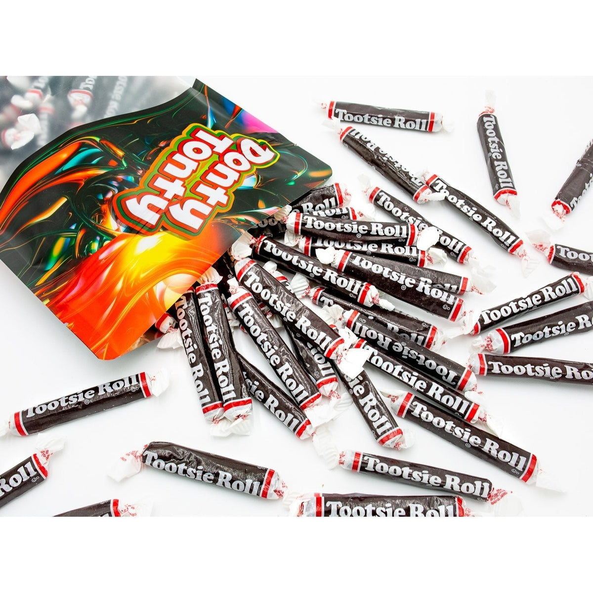 Tootsie Rolls en vrac, friandises chocolatées à mâcher – Snacks classiques emballés individuellement, sans arachides ni gluten, parfaits pour Halloween, les bols à bonbons au bureau, les fêtes et les cadeaux