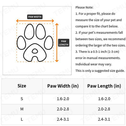 Dog Outdoor Boots Non-Slip All-Season Paw Protectors – Anti-Dirt Waterproof Dog Shoes for Small Medium Dogs, Protective Dog Booties for Walking Hiking & Hot Pavement, S M L Sizes, Black